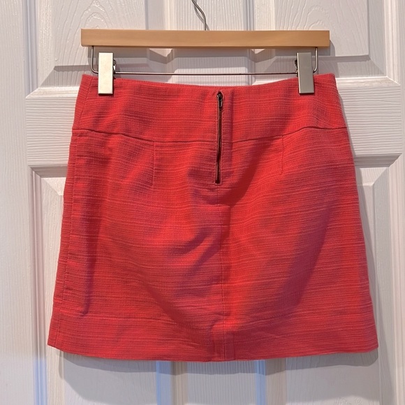 J.Crew Textured Coral/Salmon Mini Skirt - Picture 6 of 7